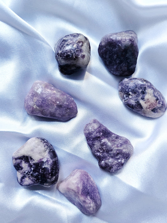 LEPIDOLITE TUMBLE STONES